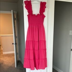 Hill House Pink Seersucker Nap Dress